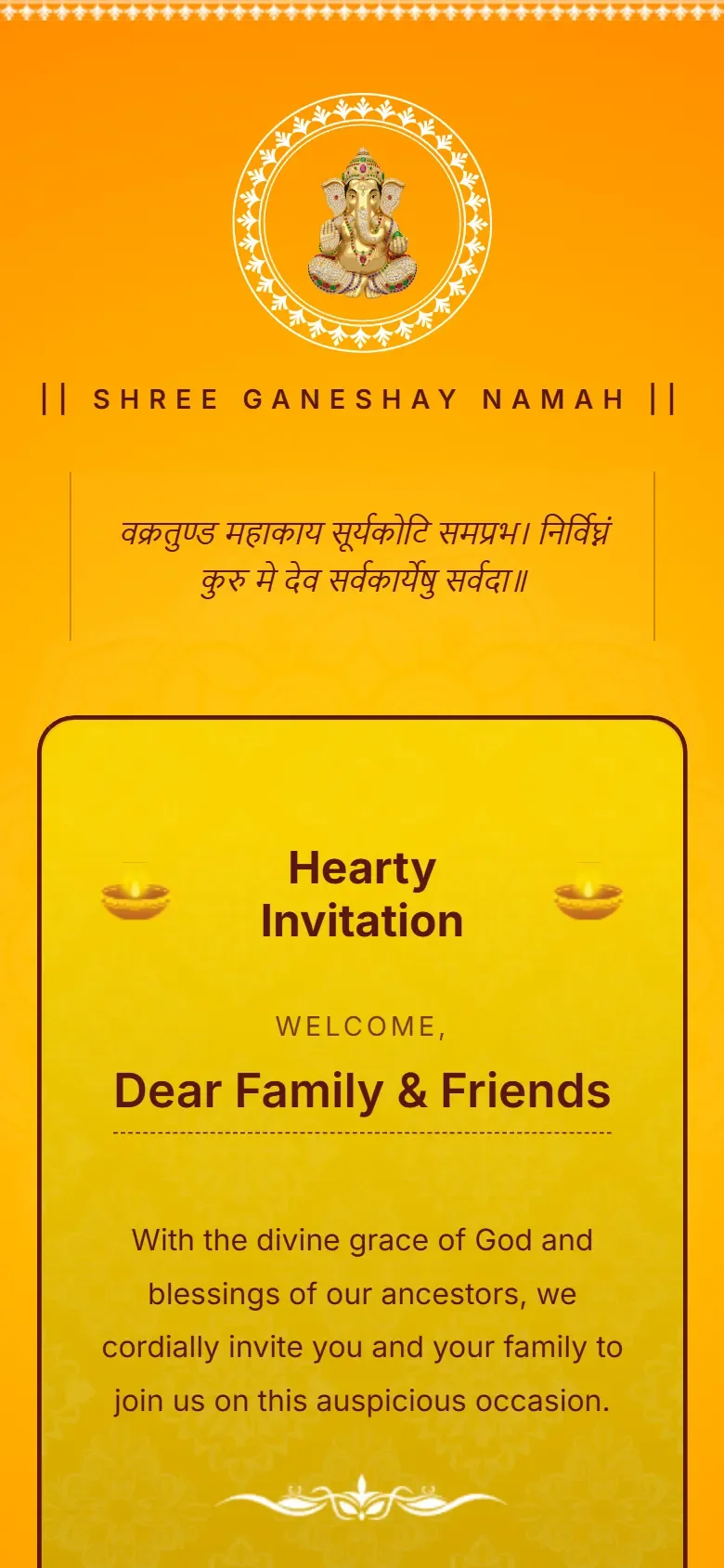 Sikh Anand Karaj digital wedding invitation website editable Punjabi marriage invitation with RSVP and multi language support