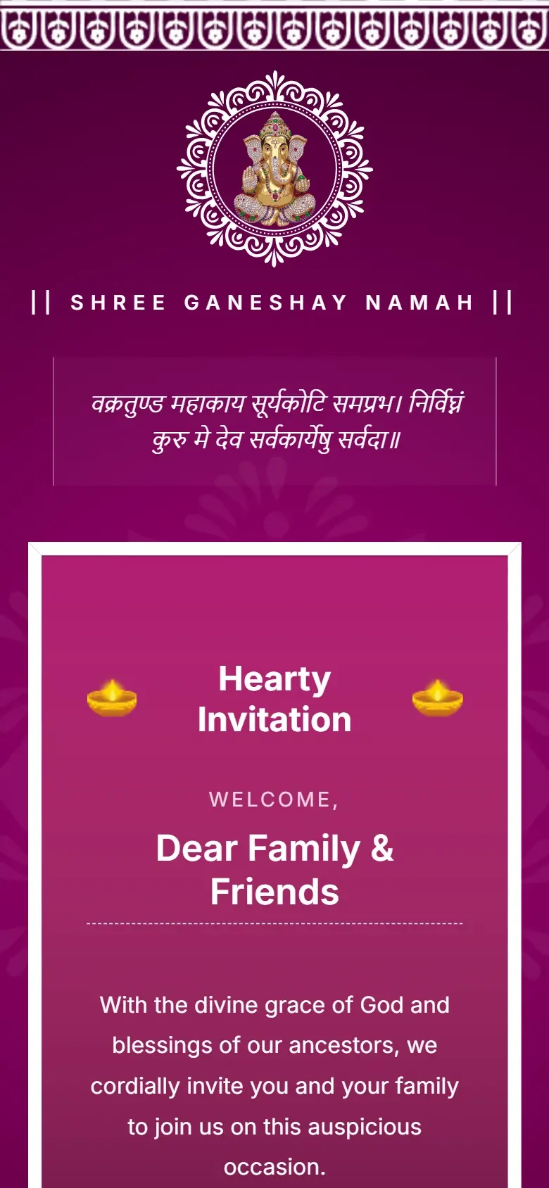 Minimalist pastel online wedding invitation website editable digital wedding card with RSVP feature